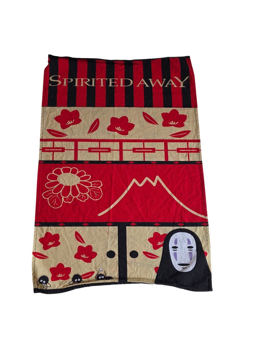 Spirited Away No Face Tenugui Cotton Fabric Wall Hanging Tapestry